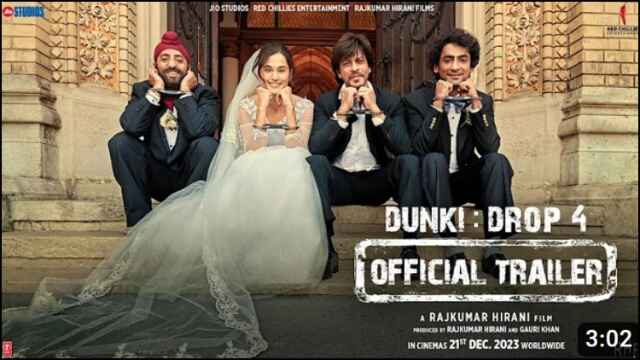 Dunki Official Trailer | Shah Rukh Khan | Taapsee Pannu | Vicky Kaushal | In Cinemas 21 December 2023
