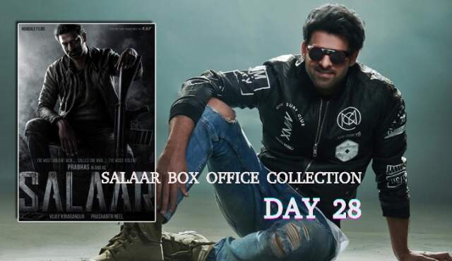 Salaar Box Office Collection Day 28 / Salaar 4th Thursday Box Office Collection